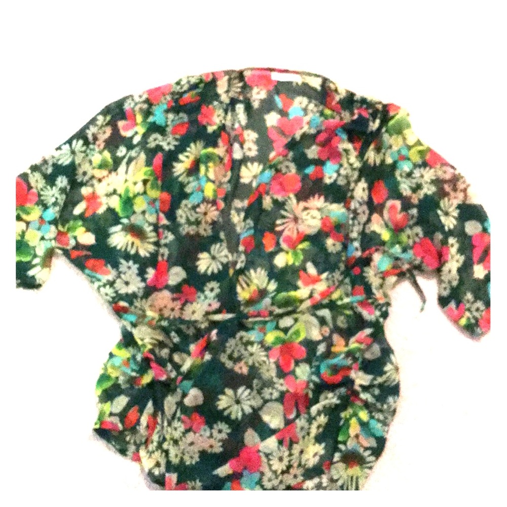 Tulle floral Kimono